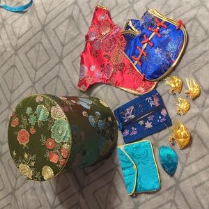 vintage hat box and more fun asian decor items.